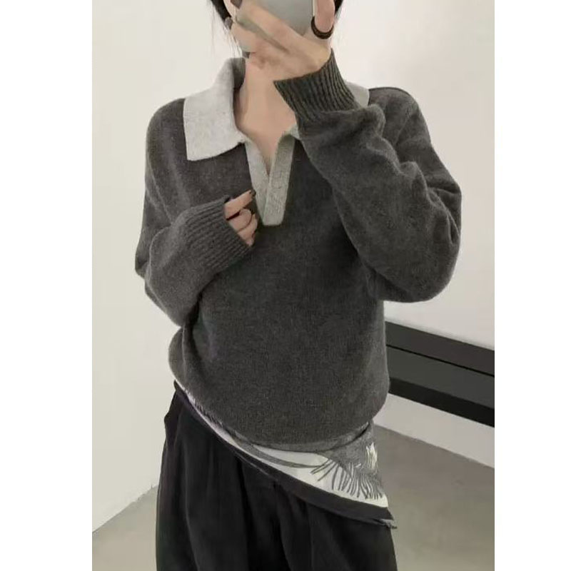  /DANDAN/ 少女心事~设计感套头毛衣女软糯好穿~310