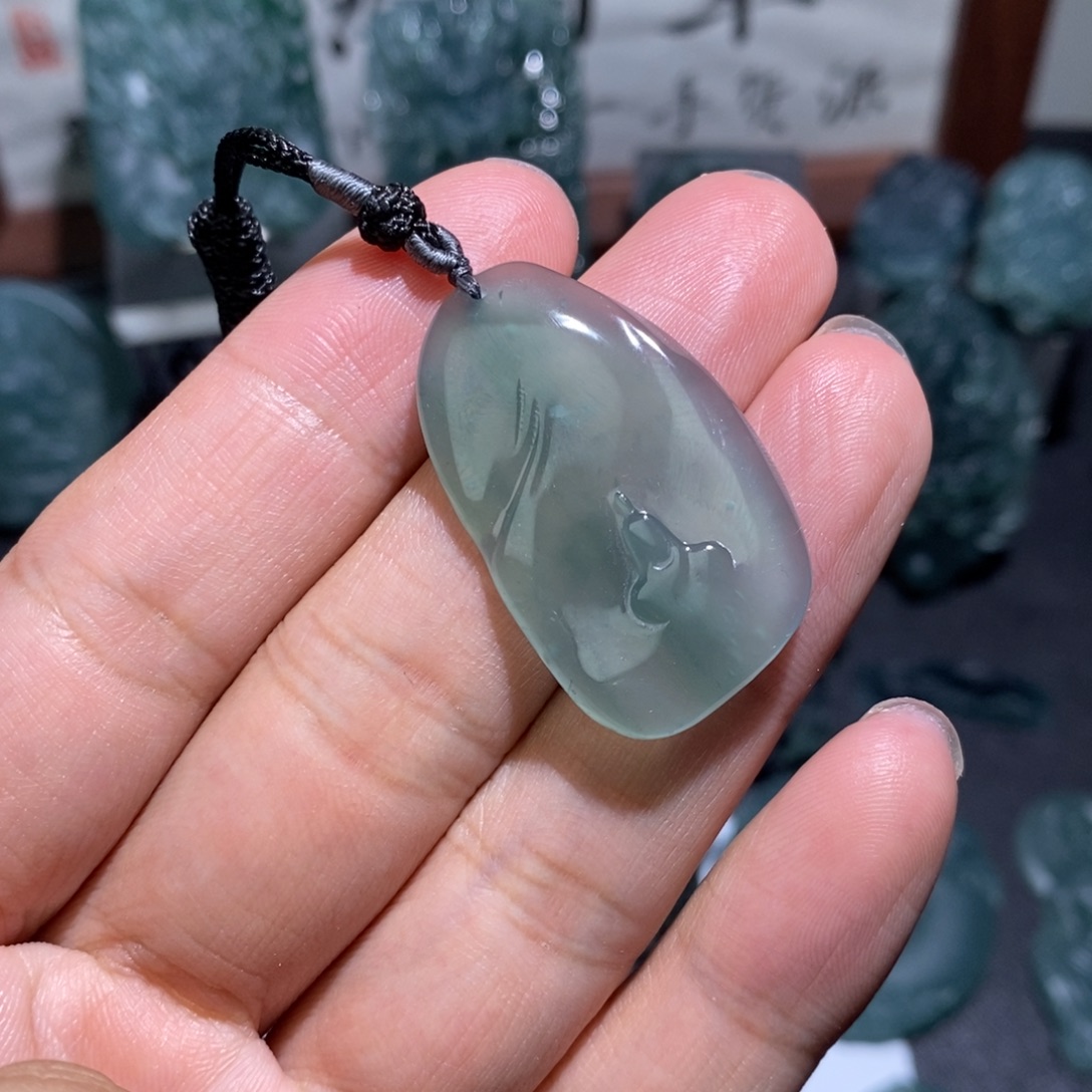 未镶嵌定制翡翠随形悟道