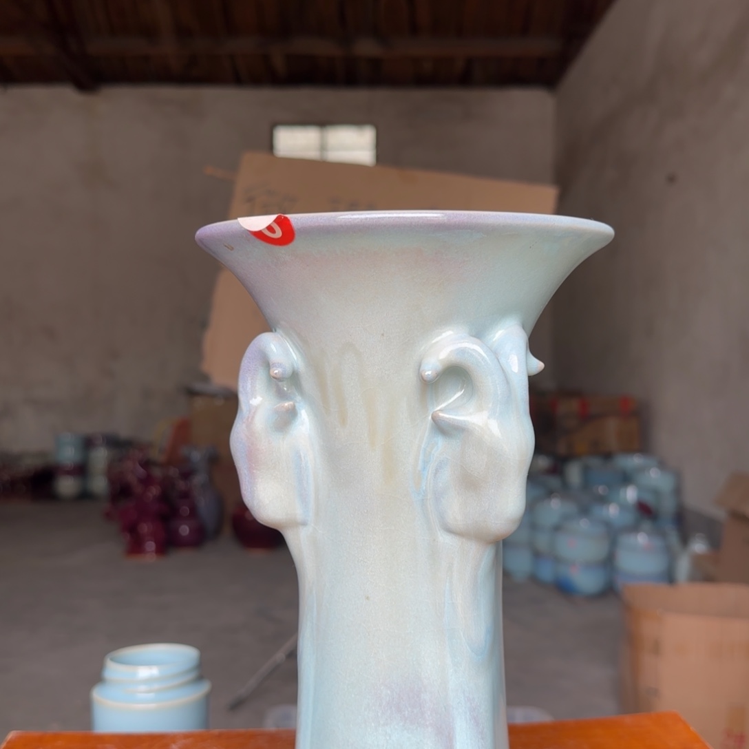 陶摆件郑家钧窑微瑕