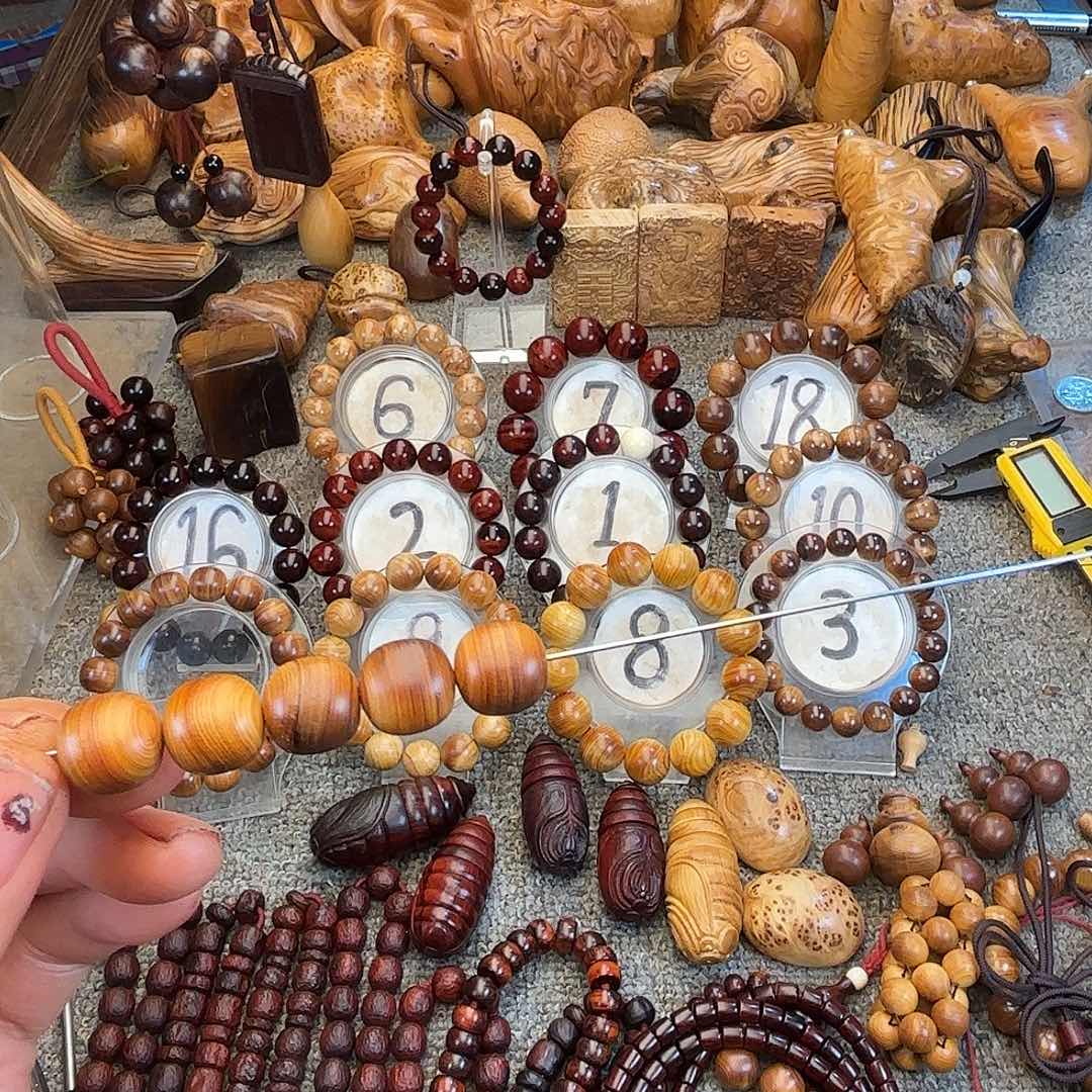 l***华柏木崖柏黑油14老型珠