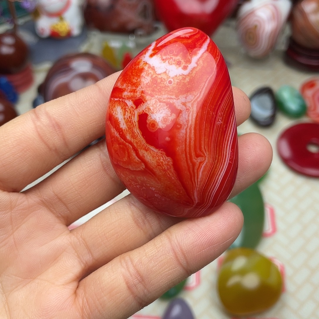 哼***)玛瑙/玉髓合金颈饰