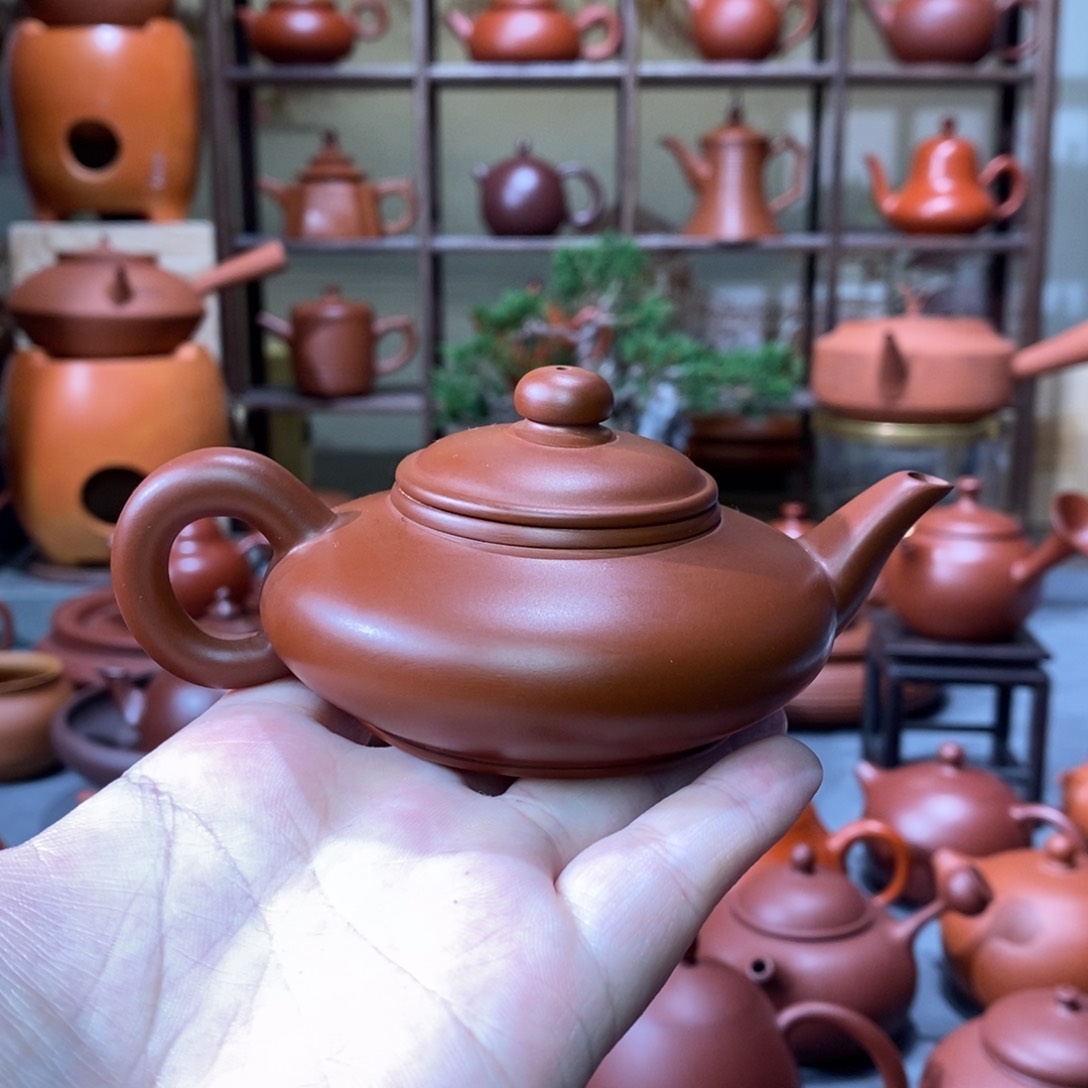 紫砂茶壶福利款潮州手拉壶全手大彬壶100c