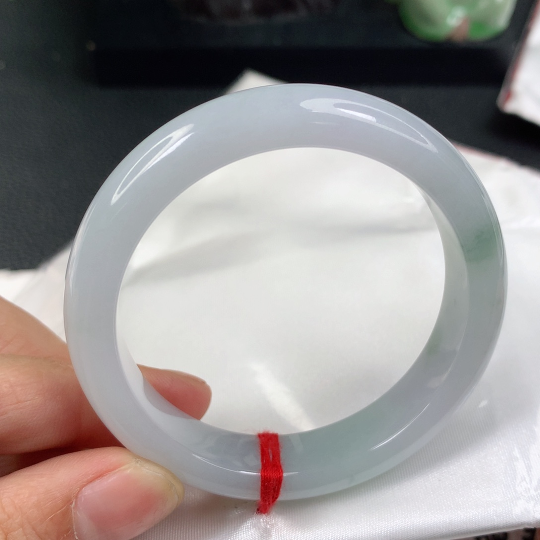 翡翠手镯未镶嵌缅甸天然52-53