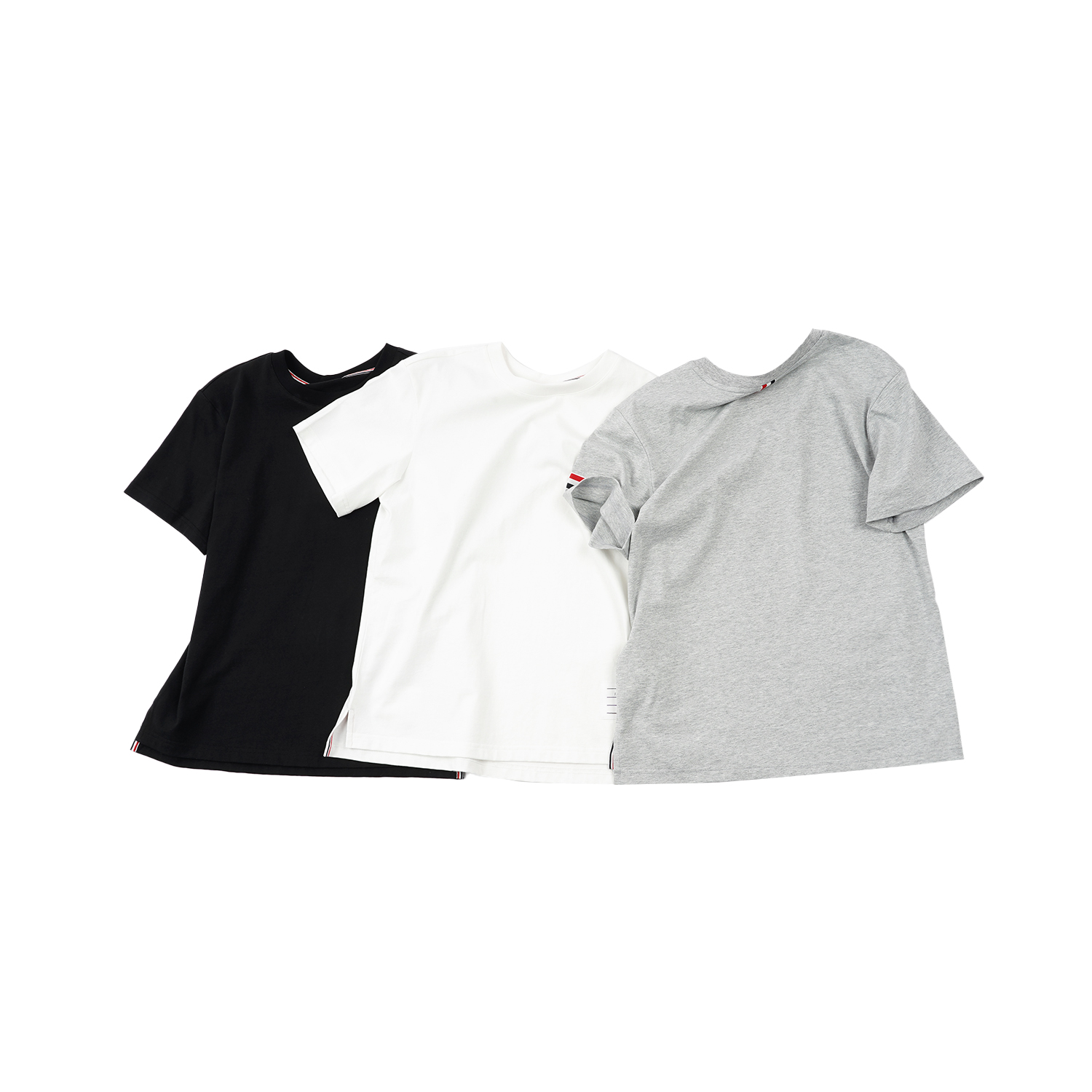 【织带开叉短袖】TXAL53165夏季新款简约老钱风百搭T恤