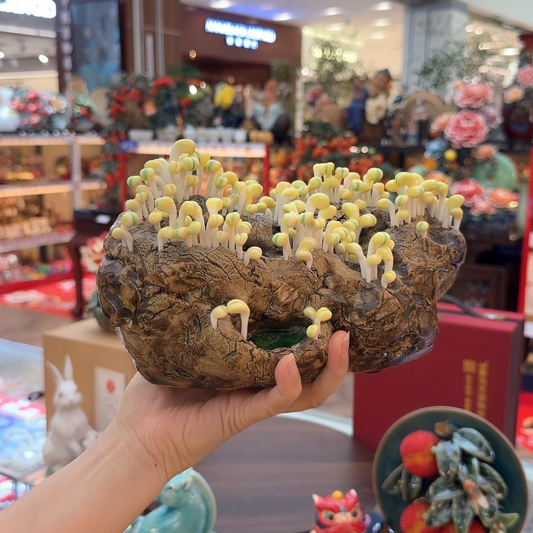 陶瓷生发豆芽原作
