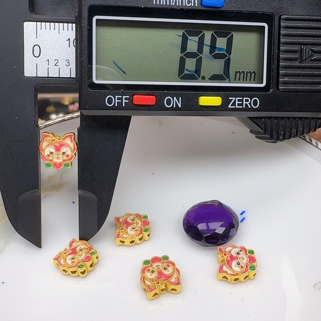银S925镶嵌颈饰紫晶紫水晶925镶嵌96
