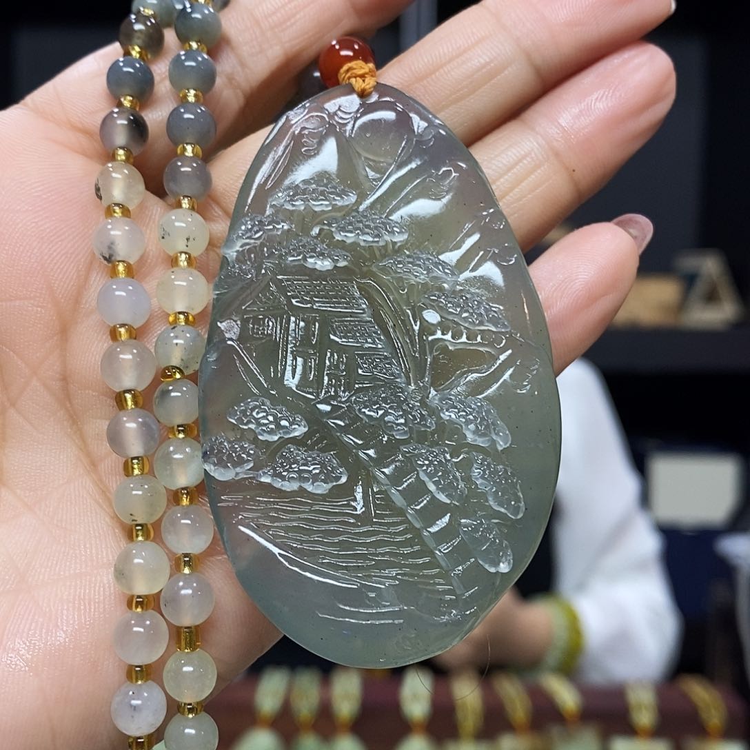 岫玉挂件吊坠未镶嵌