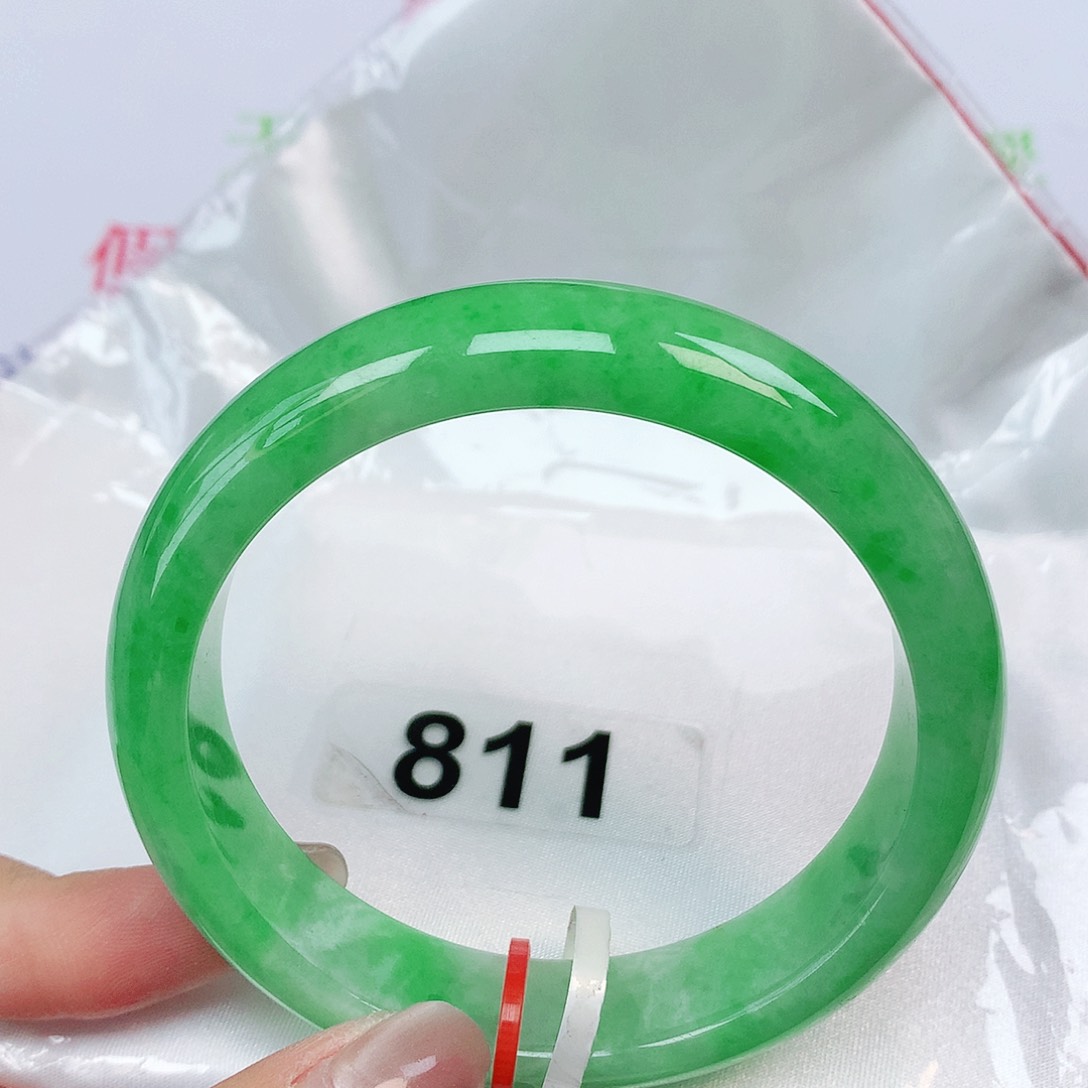 翡翠未镶嵌手镯57 58 57 58