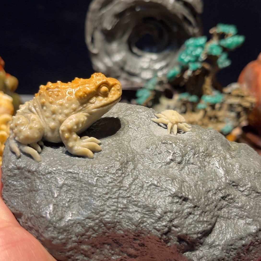 蔷***薇寿山石寿山石雕刻艺术作品