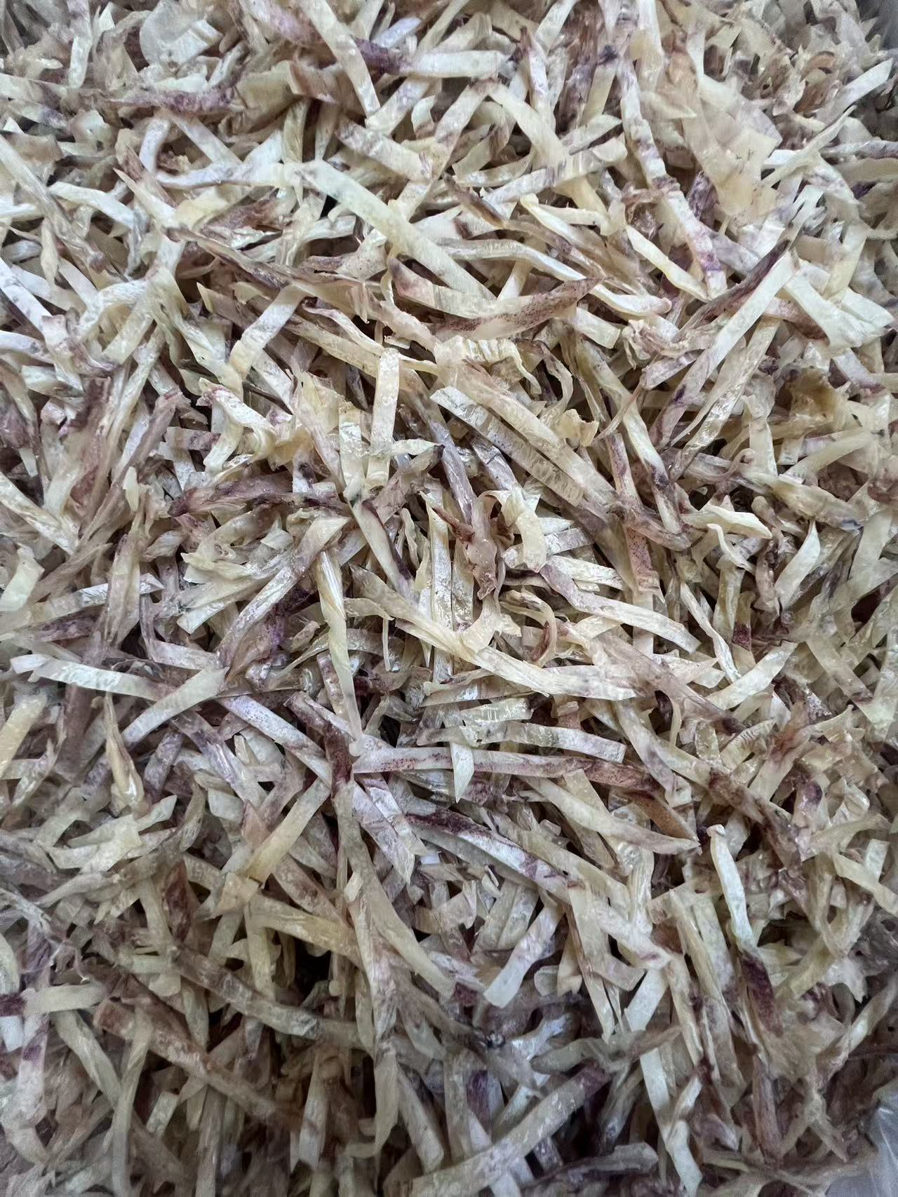 鱿鱼干切条丝 淡晒不咸 炒菜增香的海鲜干货