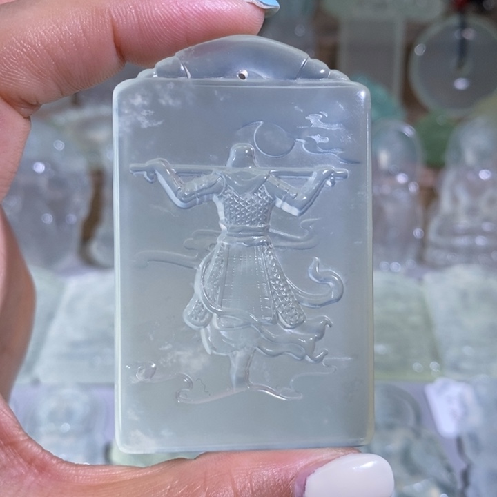 岫玉未镶嵌吊坠吊坠