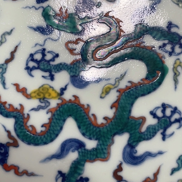 摆件斗彩精品赏盘