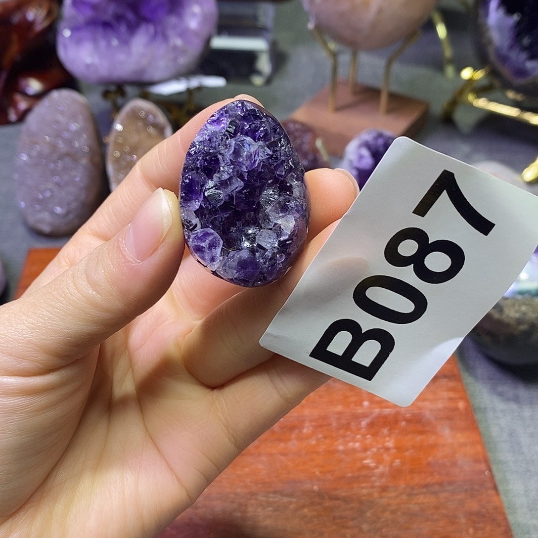 珠宝半成品紫晶未镶嵌