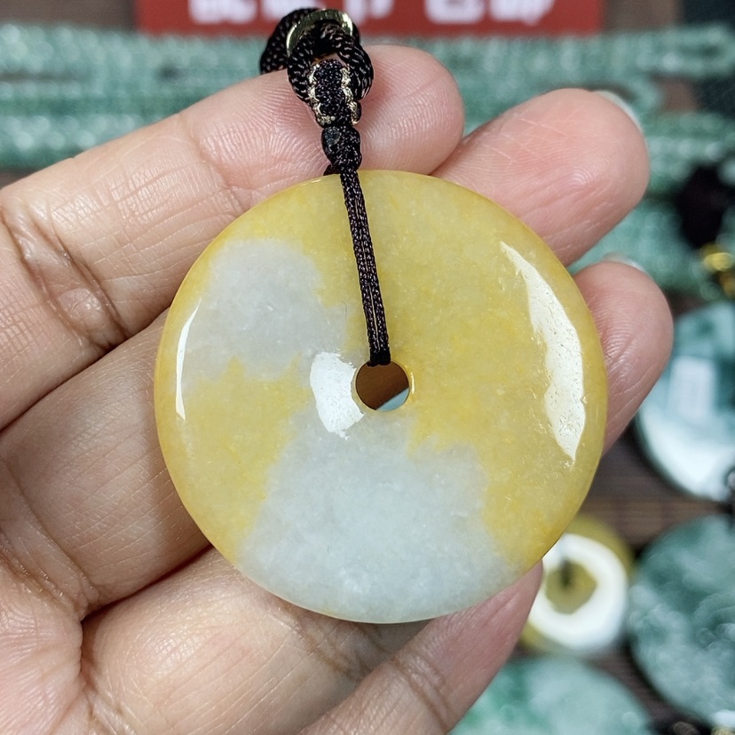 【闪购商品】翡翠颈饰未镶嵌玉吊坠翡翠玉平安扣