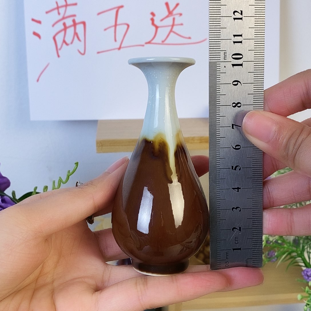 摆件景德镇高温陶瓷小花瓶