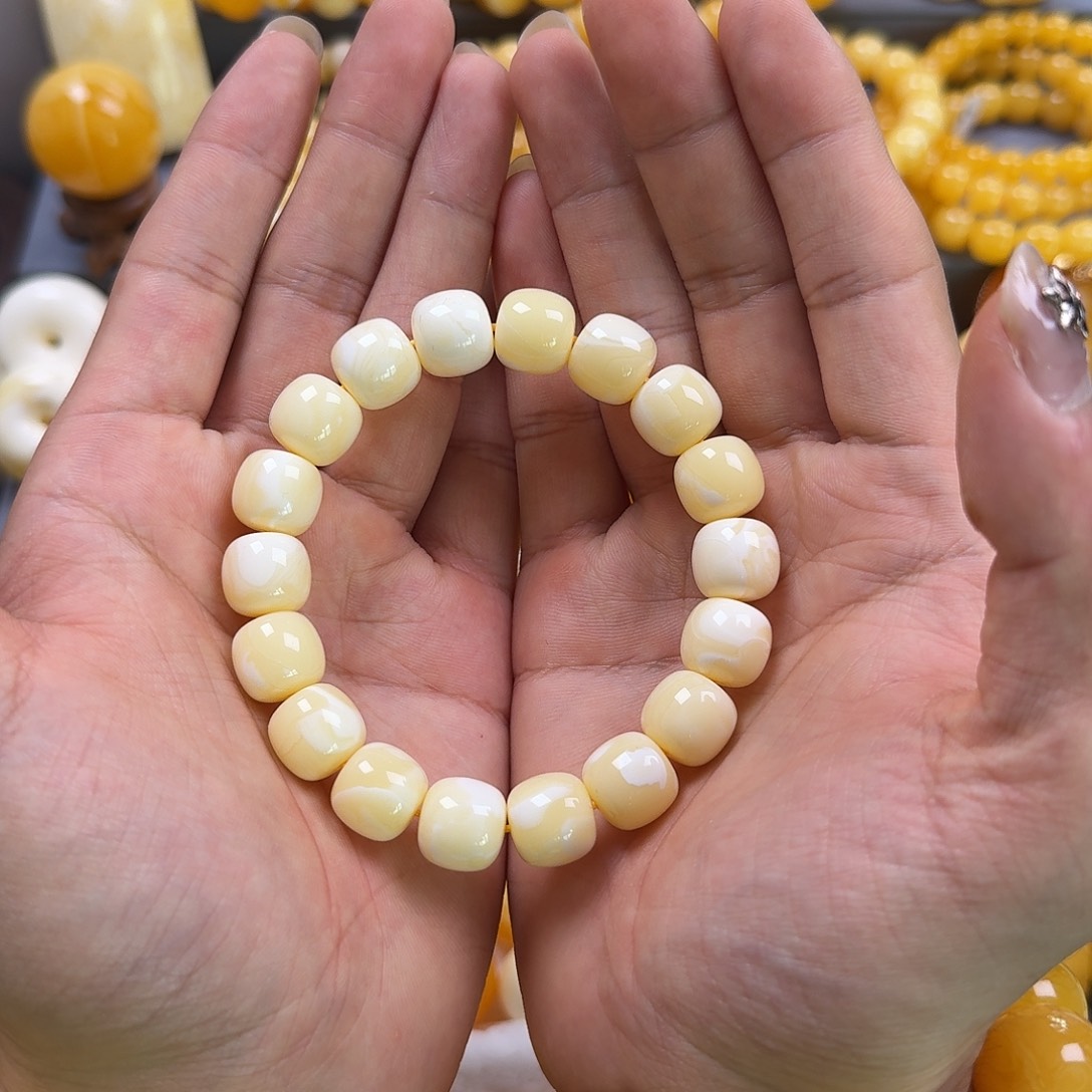 琥珀珠宝奇石未镶嵌同料老型13mm