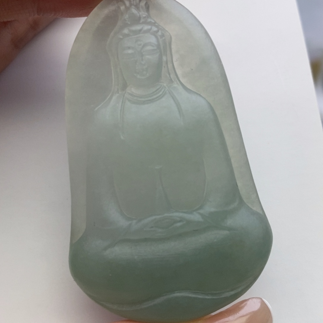 定制翡翠未镶嵌胖*毛货无鉴赏期