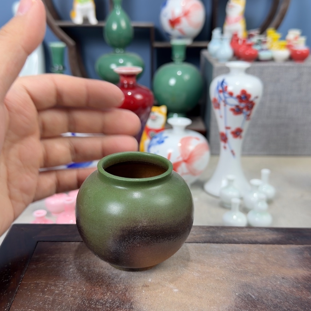 陶瓷手工小花器摆件