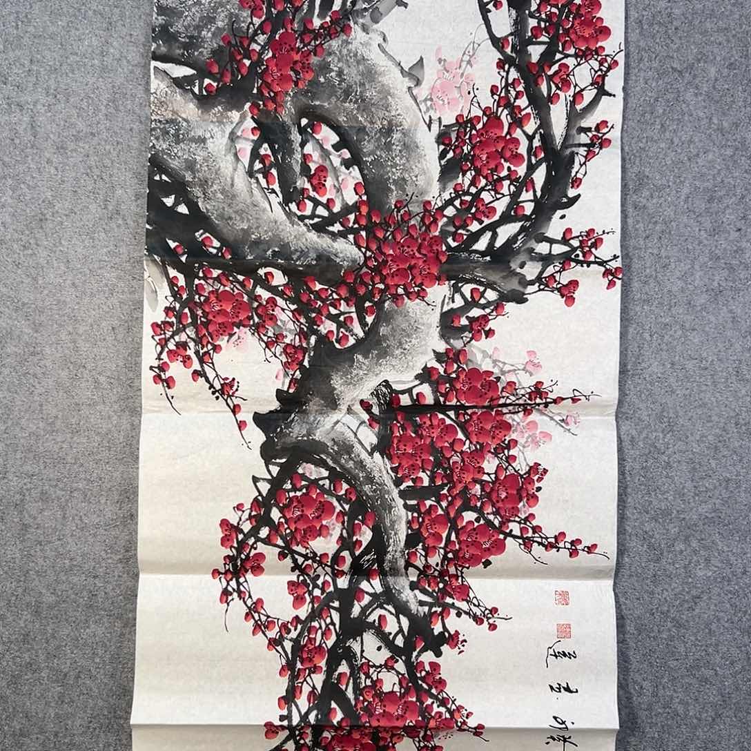 国画467 花鸟在此处飞翔也有了