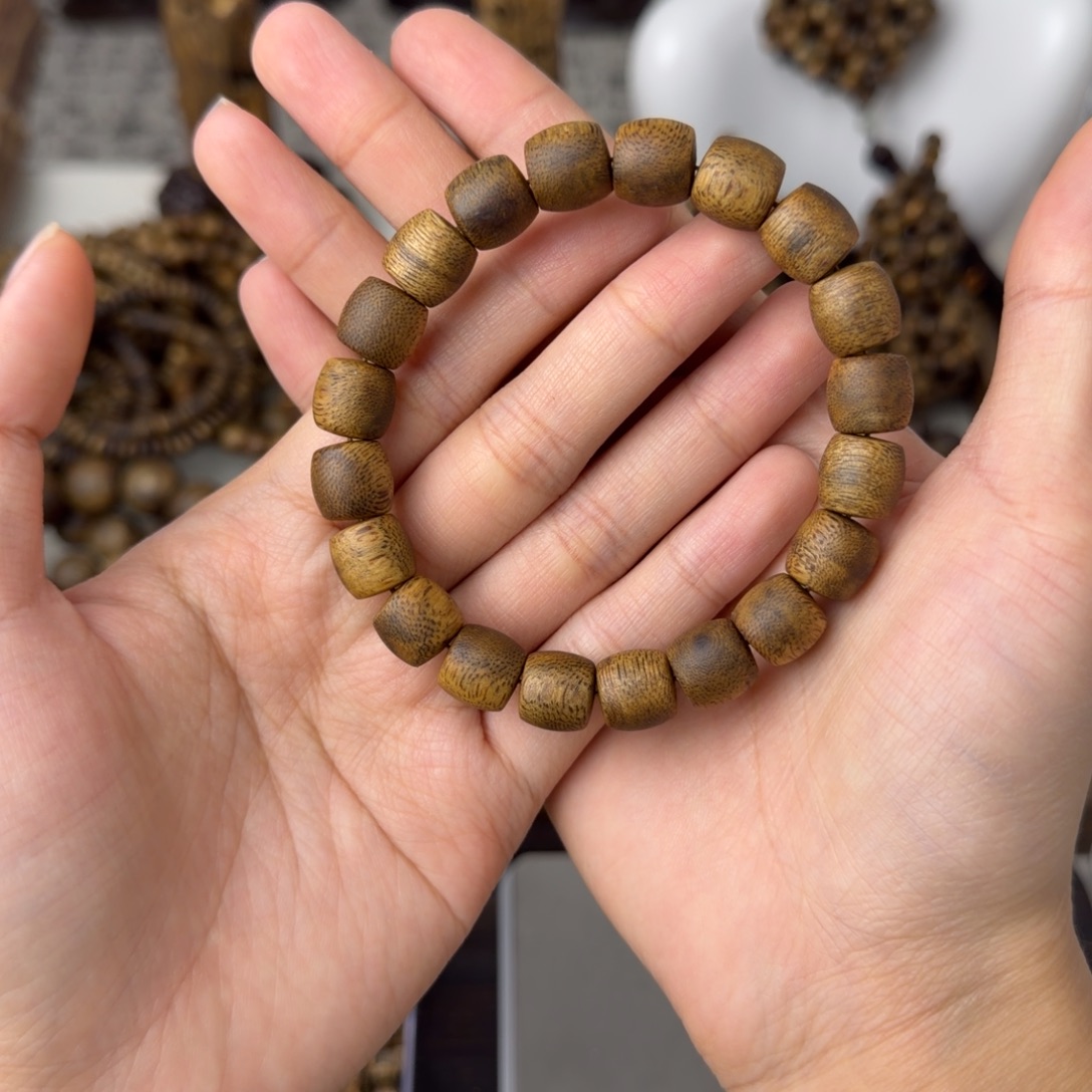 木质类棋楠鼓珠10.5mm11克+发一