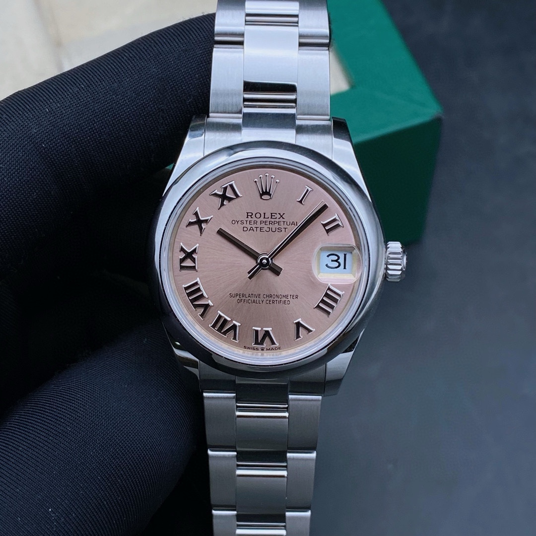 99新 Rolex/劳力士 20年全套/日志278240/机械女表/粉盘/表径31