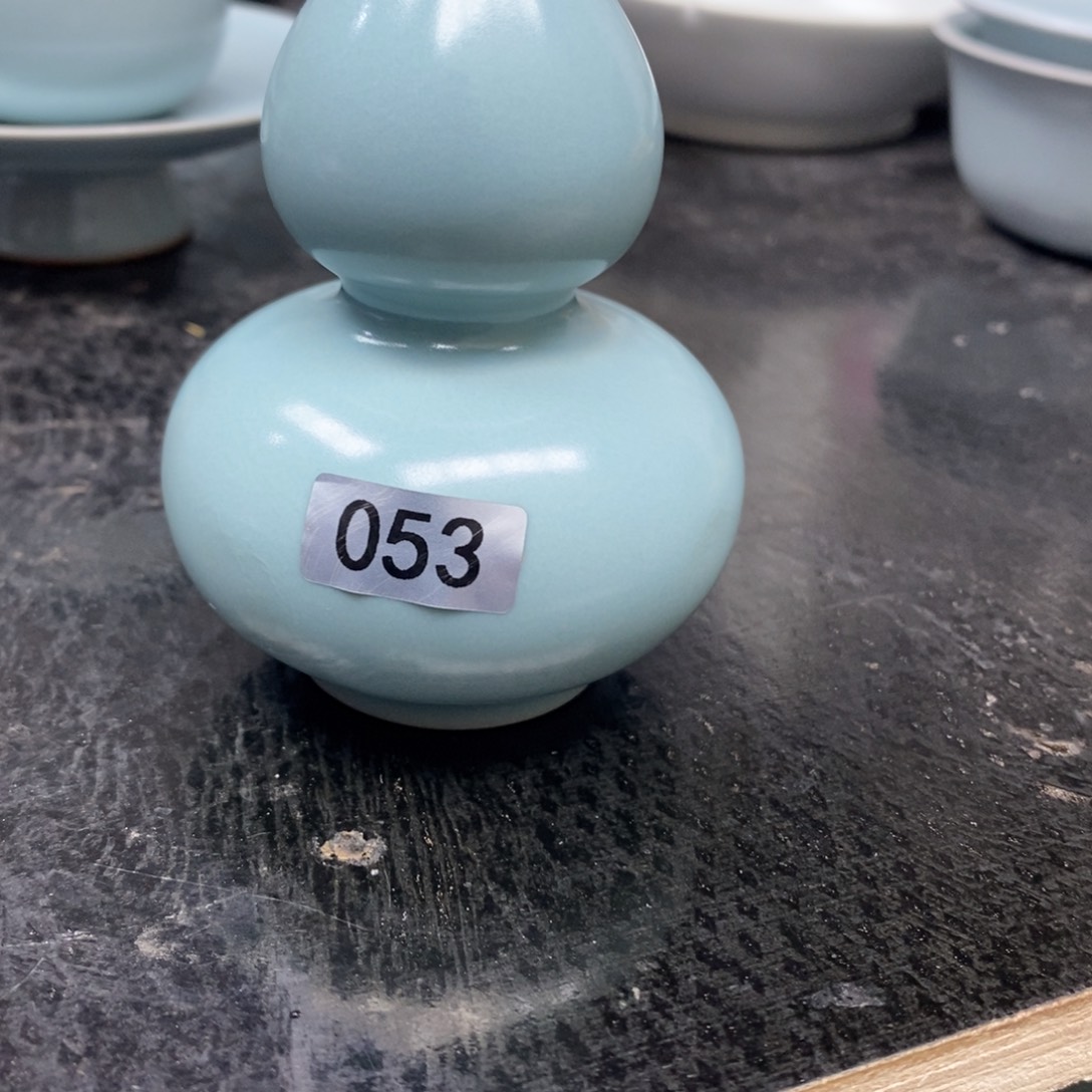 如***舟陶瓷杯子抱朴汝瓷仿古微瑕