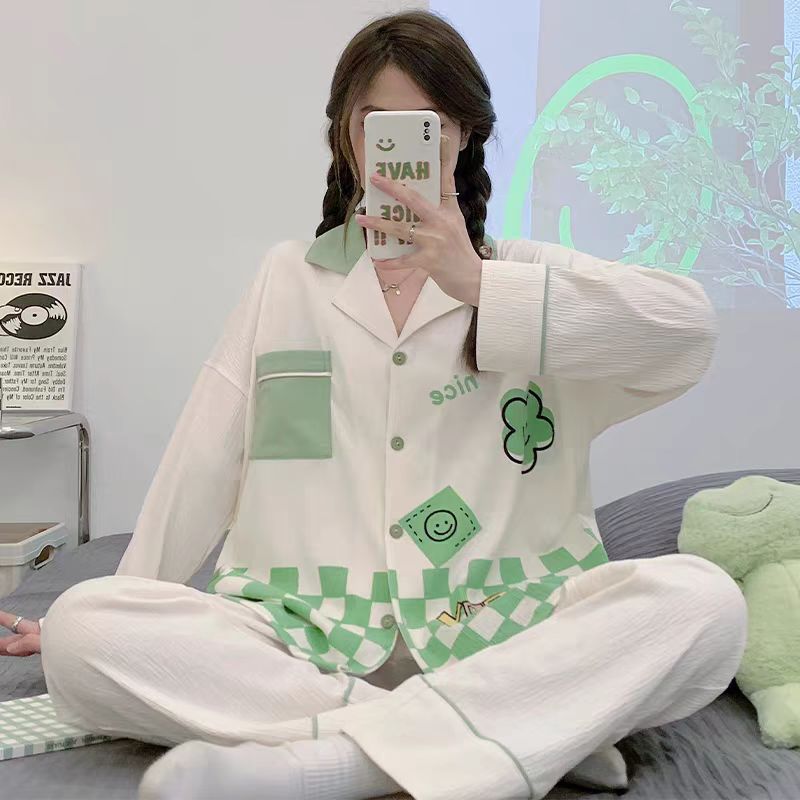 睡衣女款可爱女士薄款居服女套装24