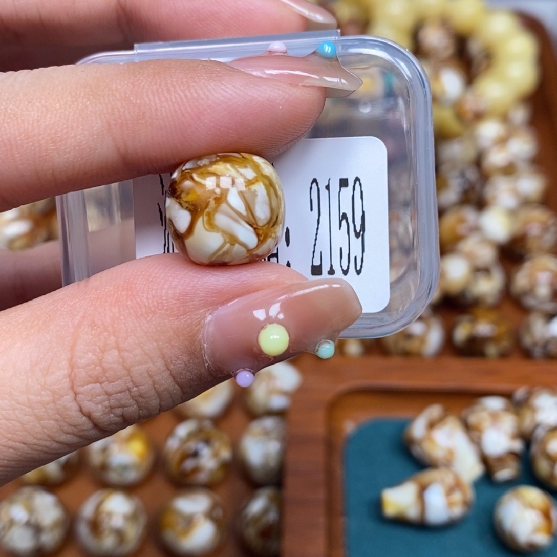 把件猴头核桃沁色圆珠老型2159