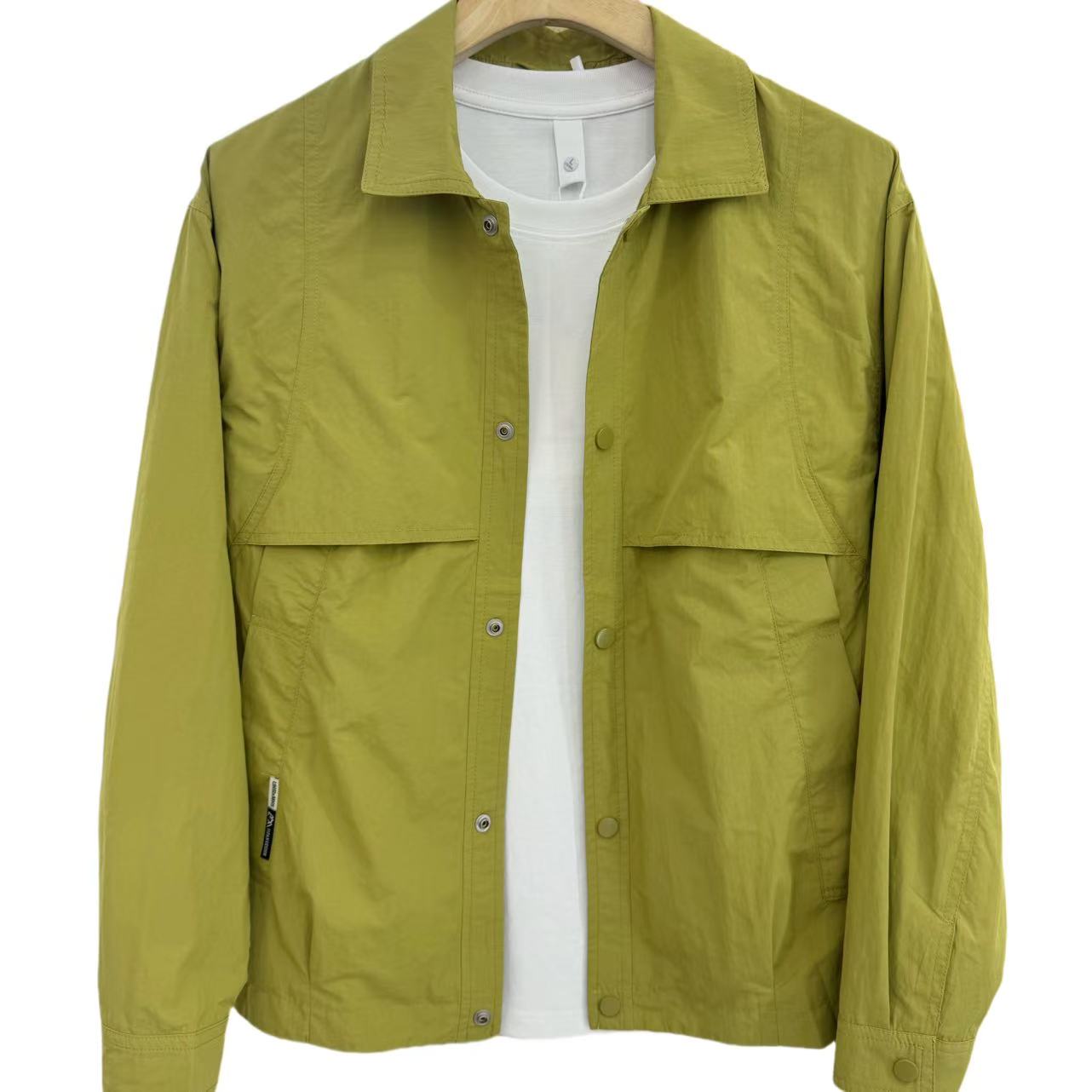 翻领长款直下摆秋季立体休闲夹克上衣休闲刺绣新中式