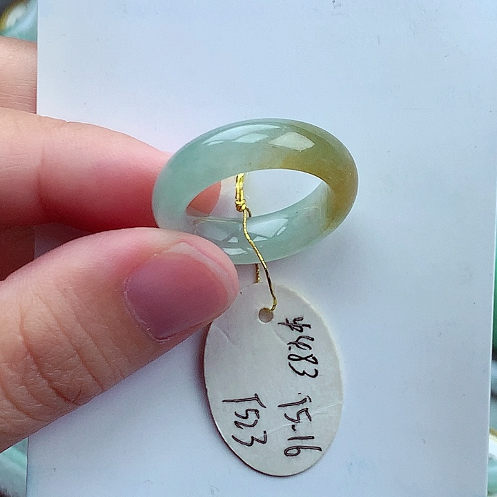 翡翠未镶嵌戒指15.16号