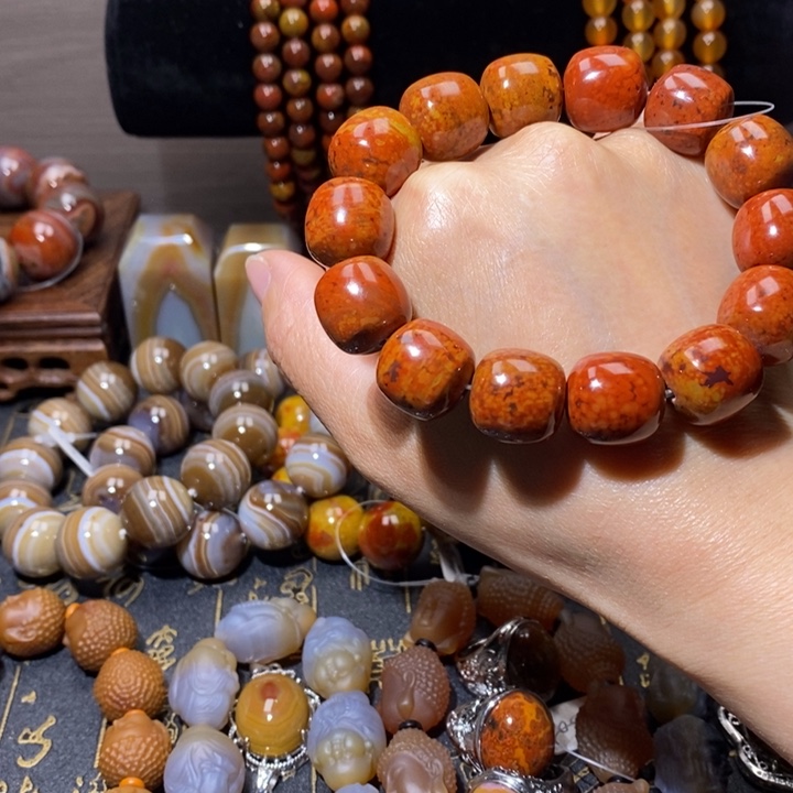 未镶嵌手链玛瑙/玉髓