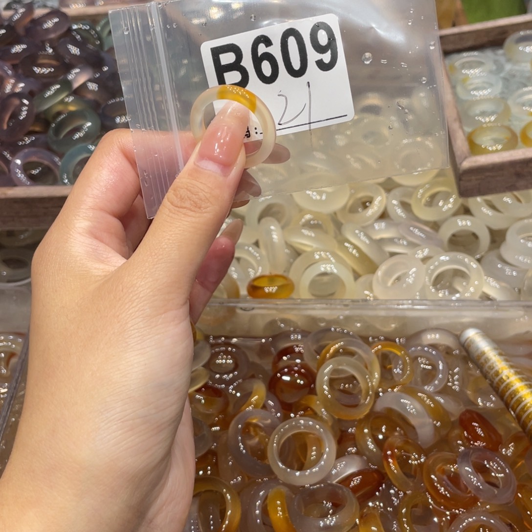 玛瑙/玉髓未镶嵌戒指609