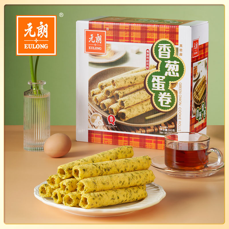【临期】香葱蛋卷380g*1盒