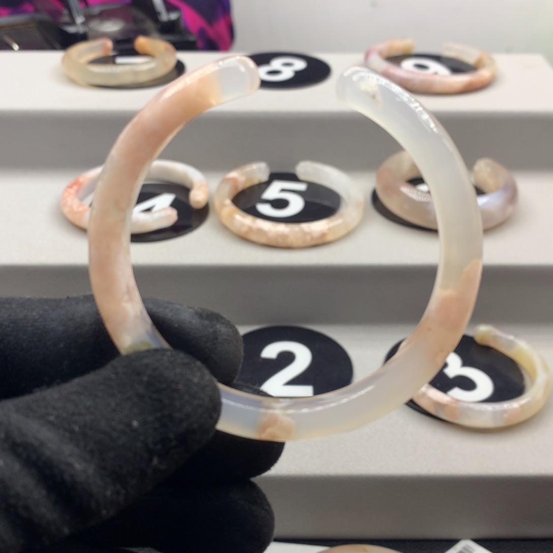 玛瑙/玉髓手镯合金颜*