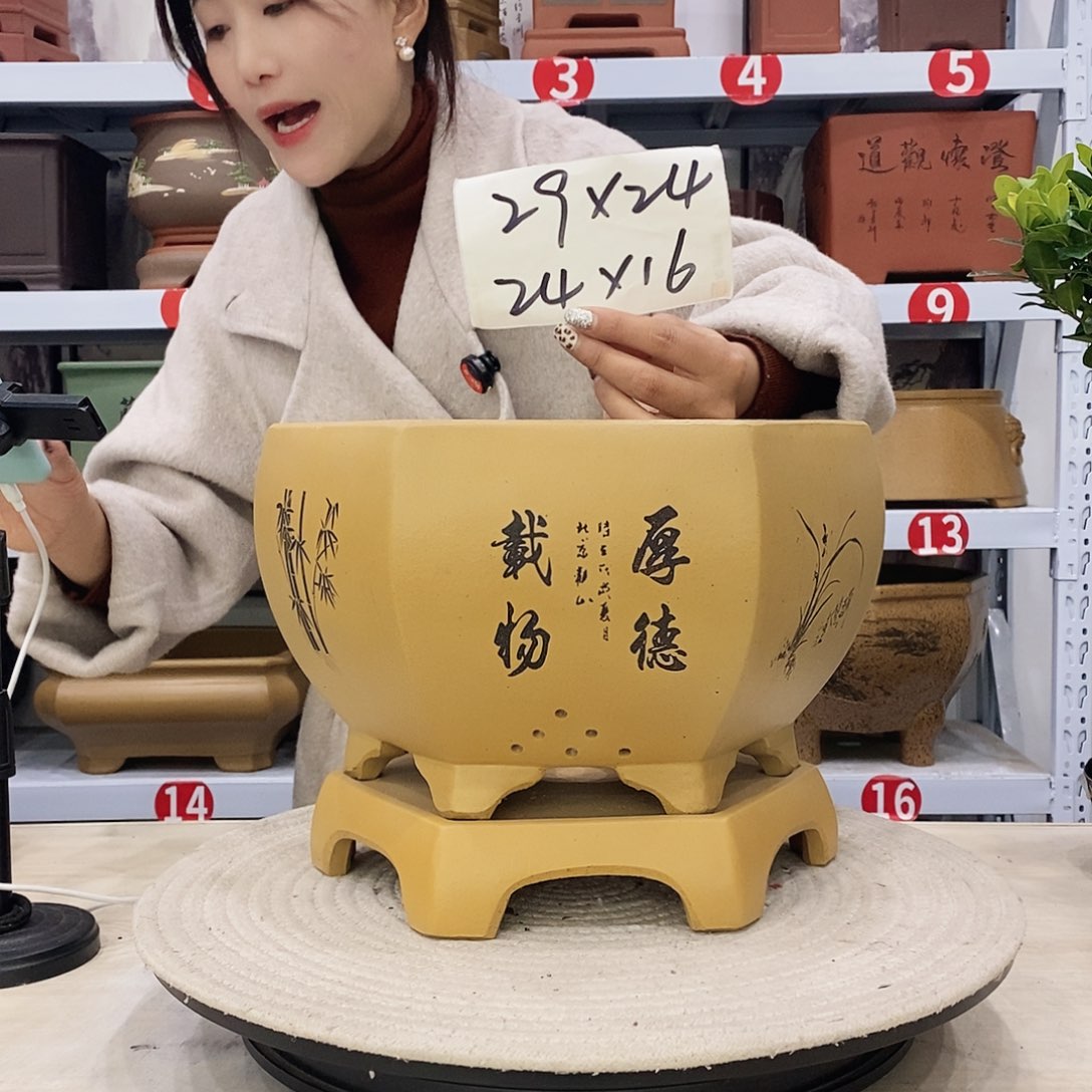 紫砂花盆紫砂花盆