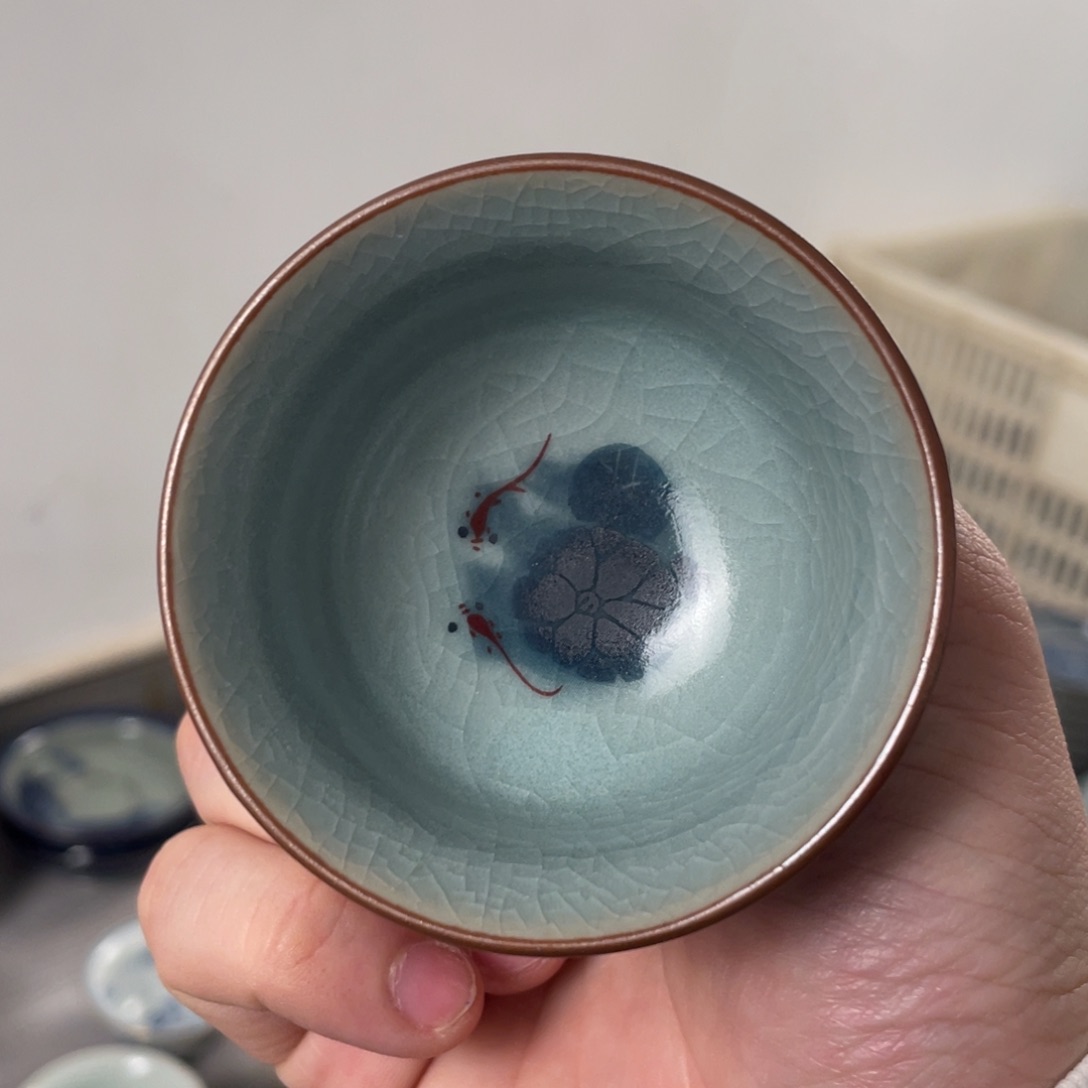 杯爱莲说小小客杯微瑕