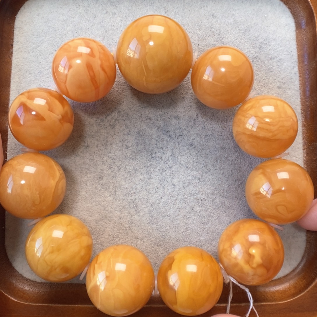 蜜蜡未镶嵌手串蜜蜡