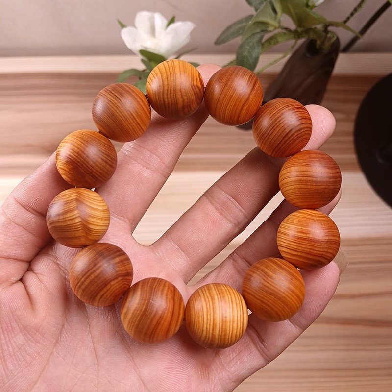 【半价抢】陈化精品崖柏手串红油透光糖心料高油密香味浓郁手串