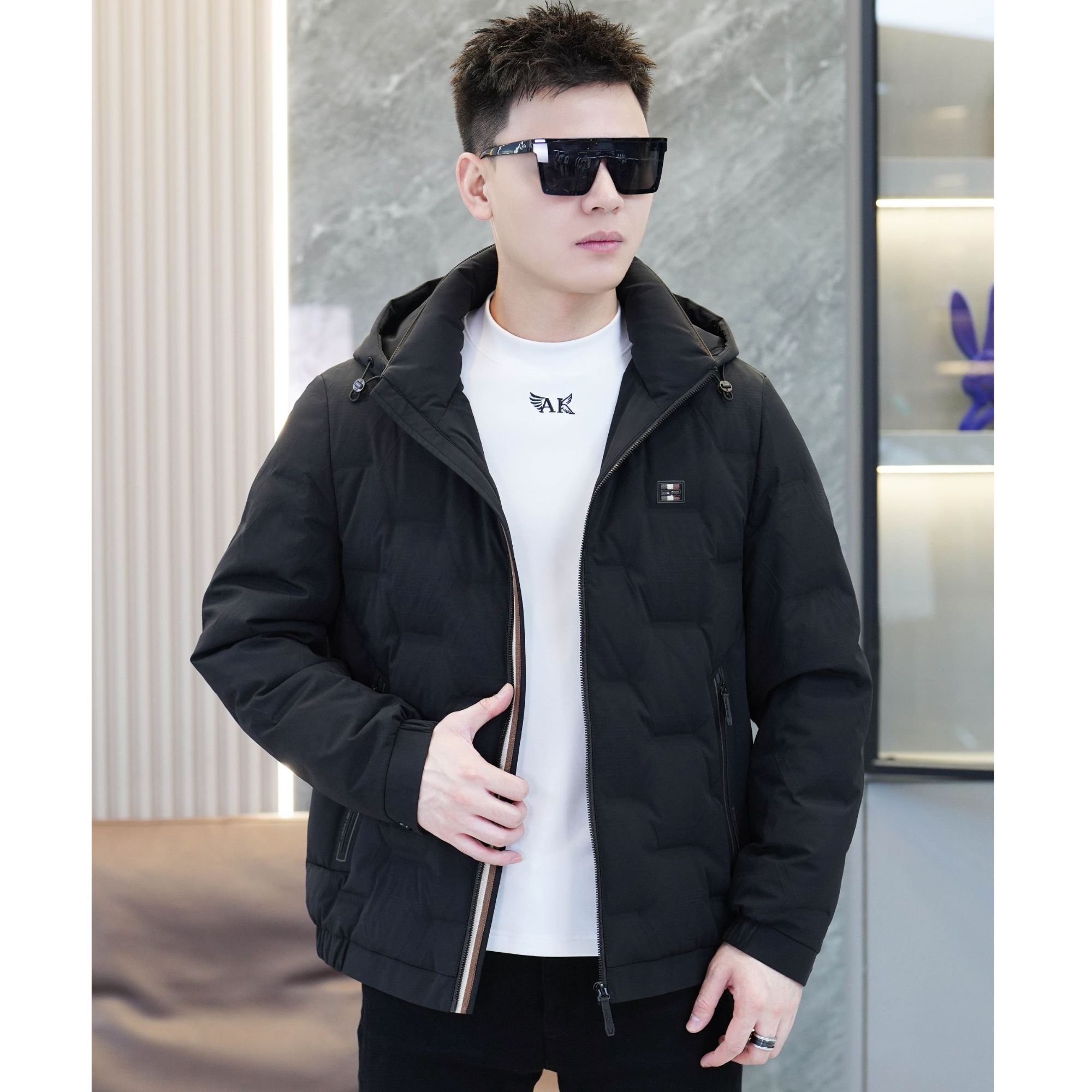 高端羽绒服保暖男装冬季新款商务休闲防风外套68808