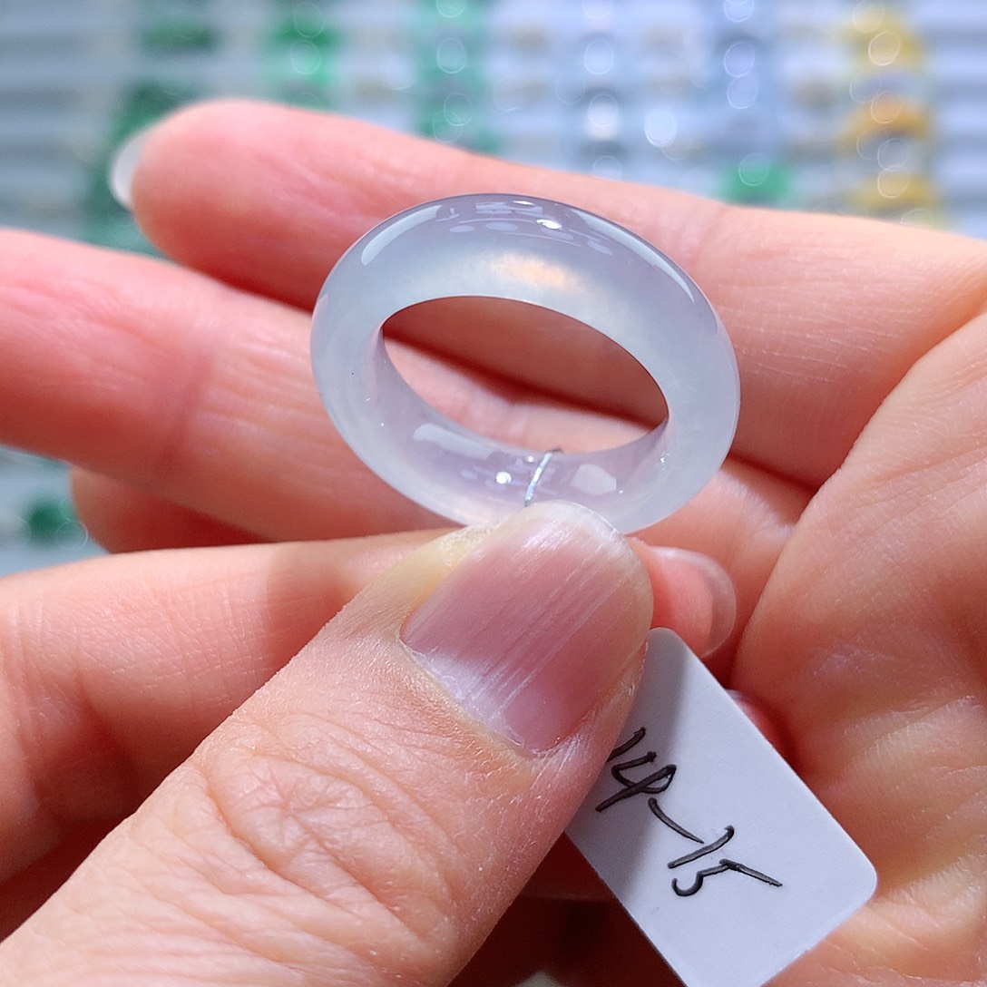 翡翠戒指未镶嵌14-15号