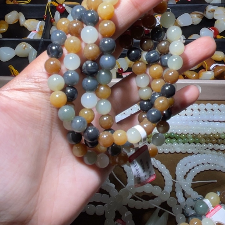 和田玉未镶嵌手链