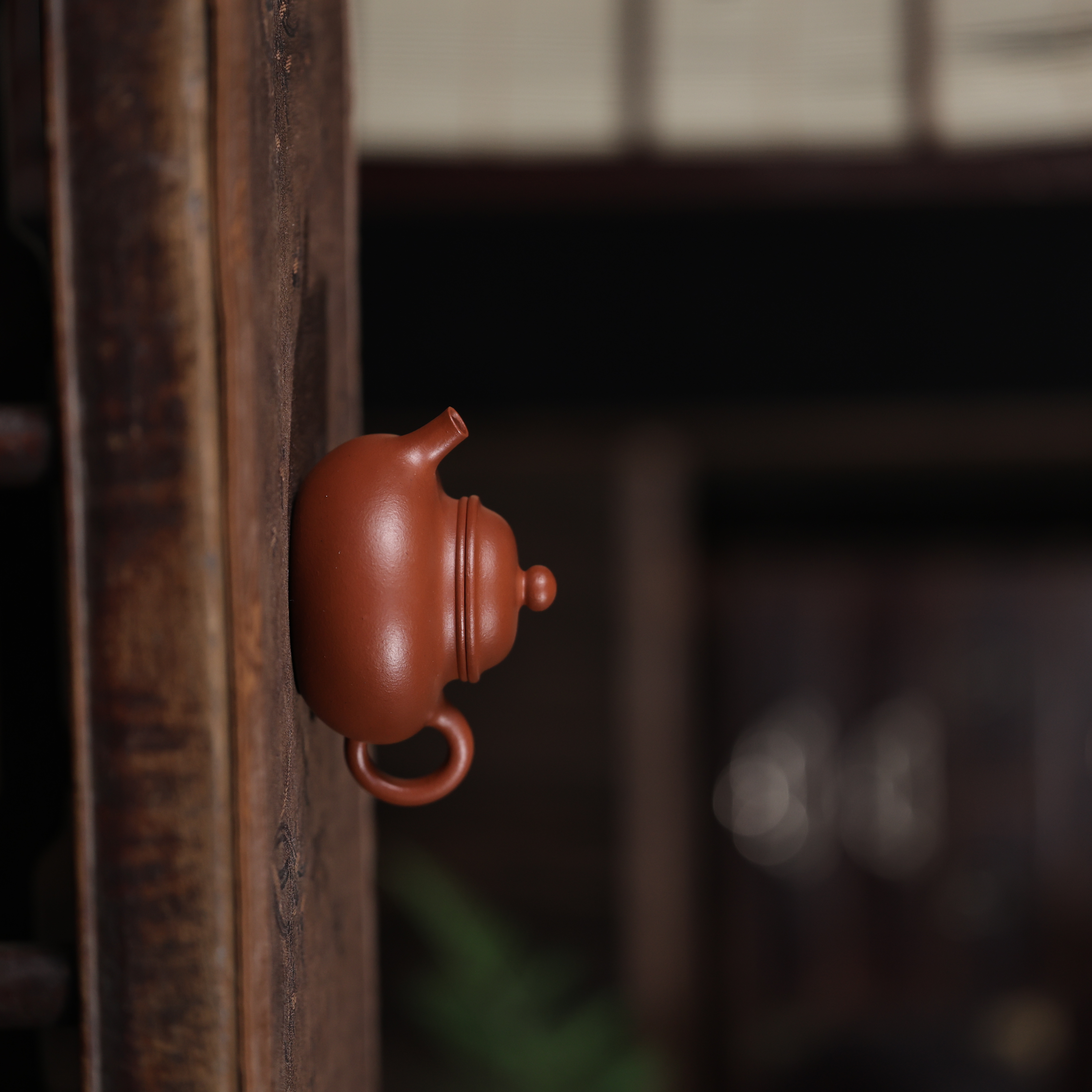 【悦生活】朱泥-香玉堂-容天壶120ml（香玉0046）