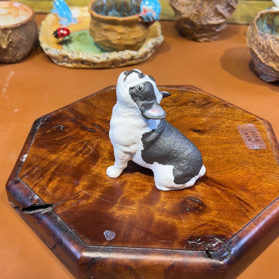 陶瓷小狗茶宠作品