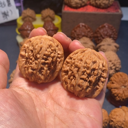 文玩核桃把件文玩四座楼38尺06