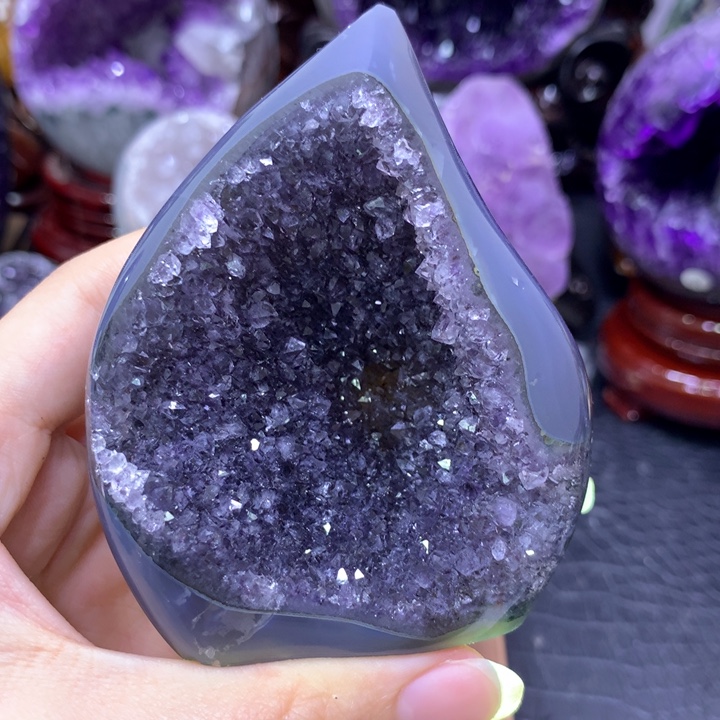 紫晶珠宝半成品未镶嵌