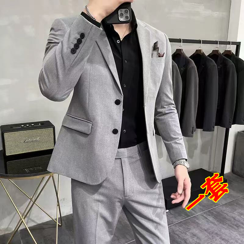 品牌撤柜西服套装2025新款休闲西服男