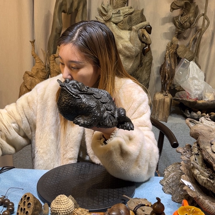 穿***猫金丝楠金丝楠木手工制作