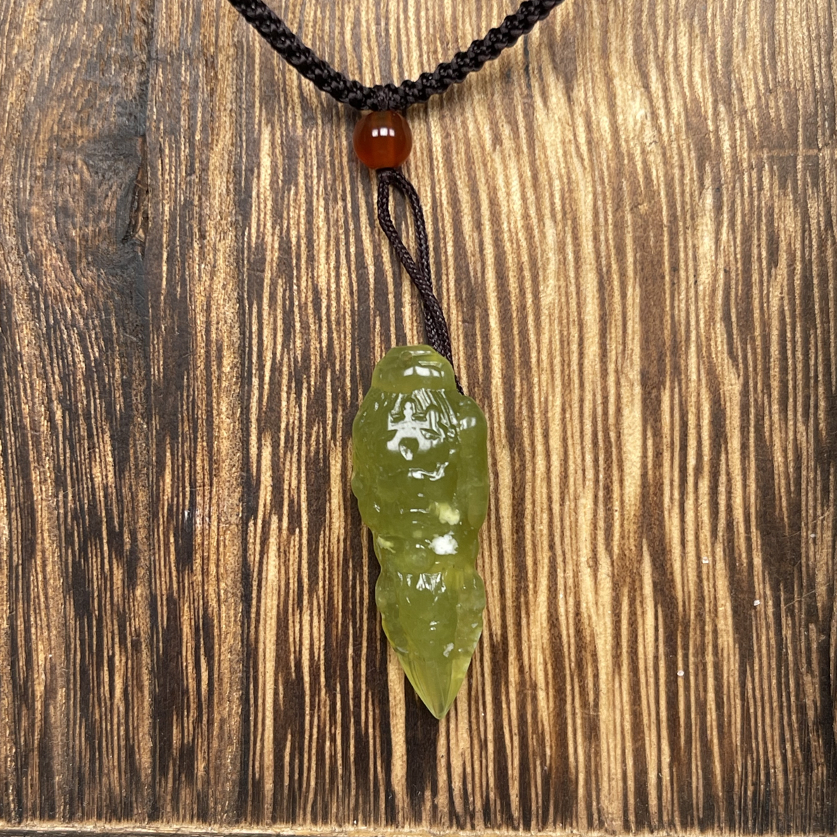 岫玉金蝉造型吊坠特色挂件