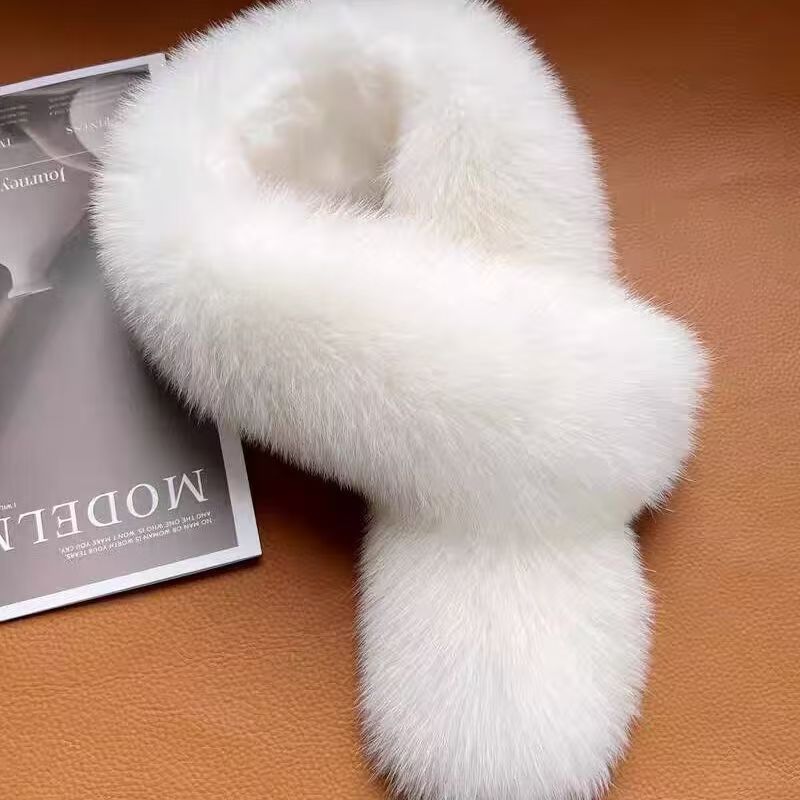 女生保暖 冬季狐狸毛毛围巾皮草时尚(皮筋）