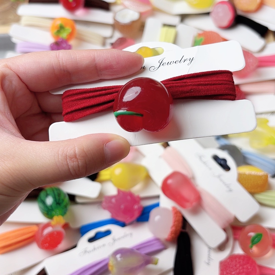 布艺非金属夜光车厘子发饰